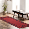 Indoor Area Rugs Greek Key Printed