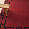 Indoor Area Rugs Greek Key Printed