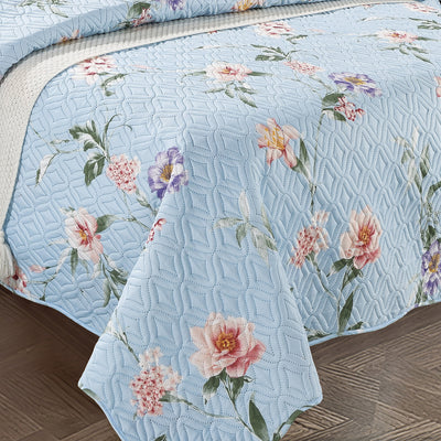 Quilted Embossed Bedspread Set