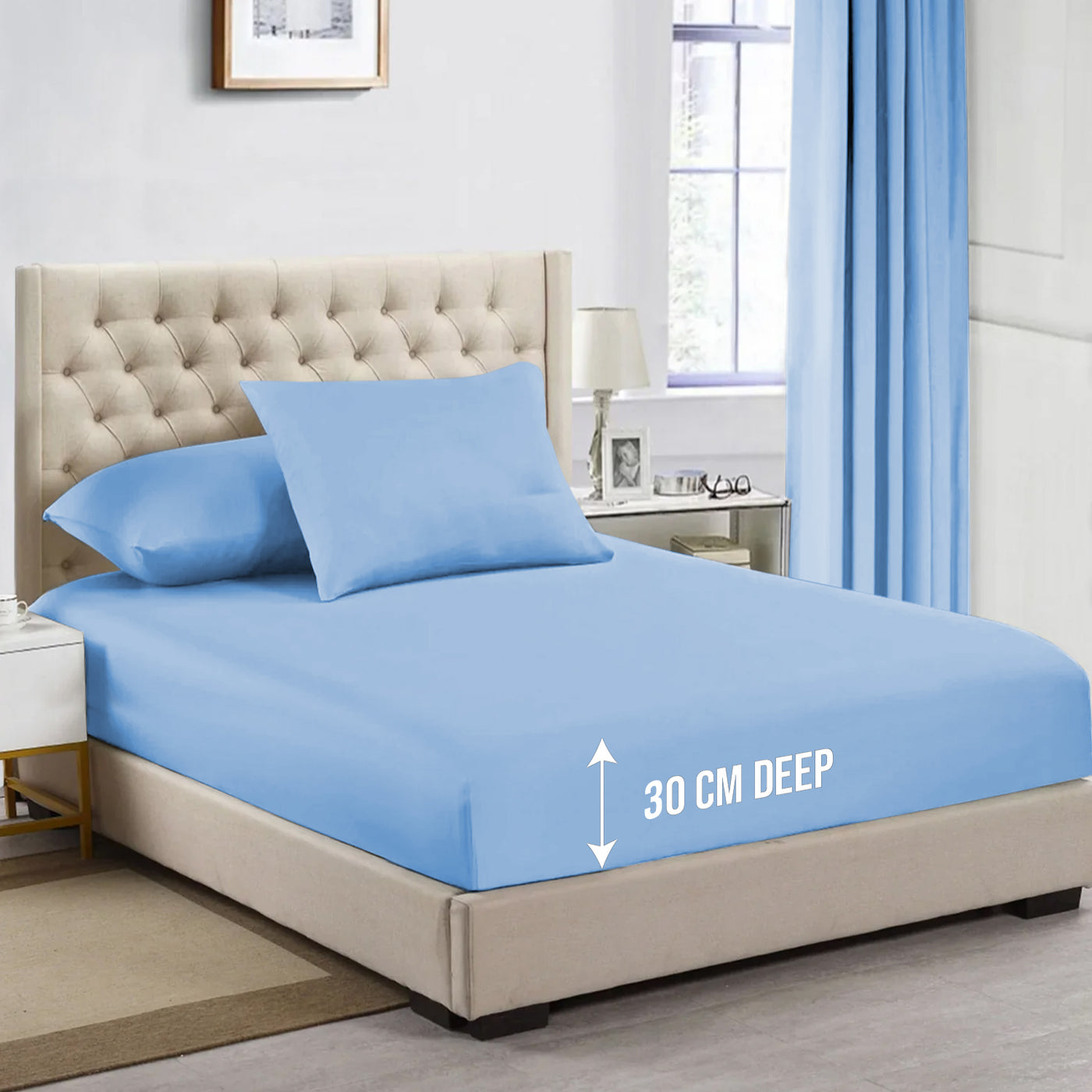 Extra Deep Fitted Sheets 25cm, 30cm & 40cm