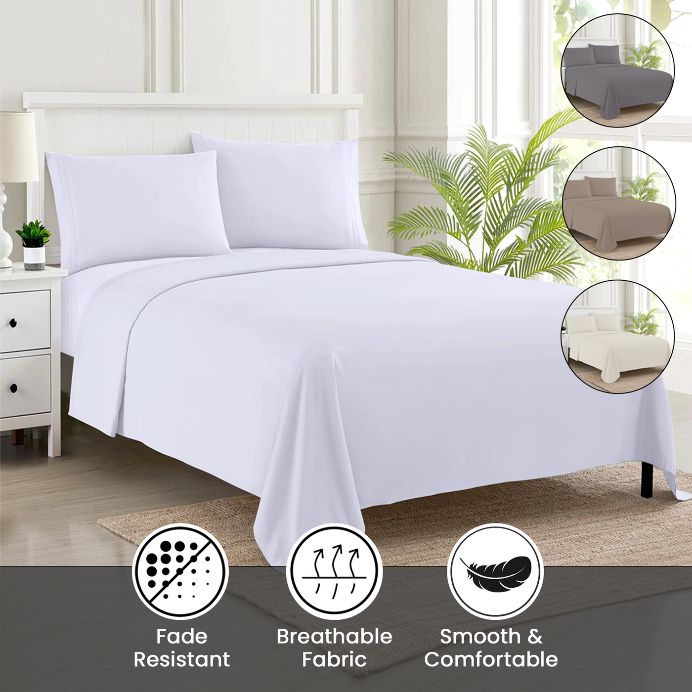 Super King Flat Sheet Egyptian Cotton