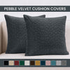 Pebble Embossed Velvet Cushion Covers
