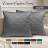 Diamond Embossed Velvet Cushion Cover