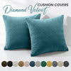 Diamond Embossed Velvet Cushion Covers