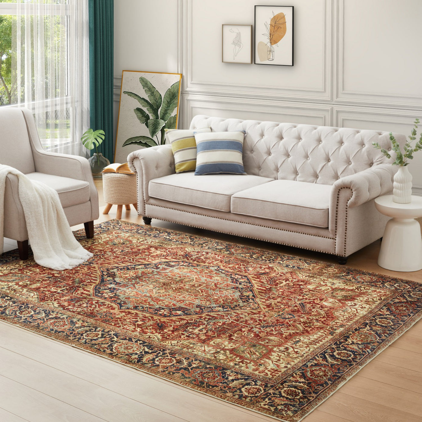 Large Area Rug Traditional Living Room Runner Carpet