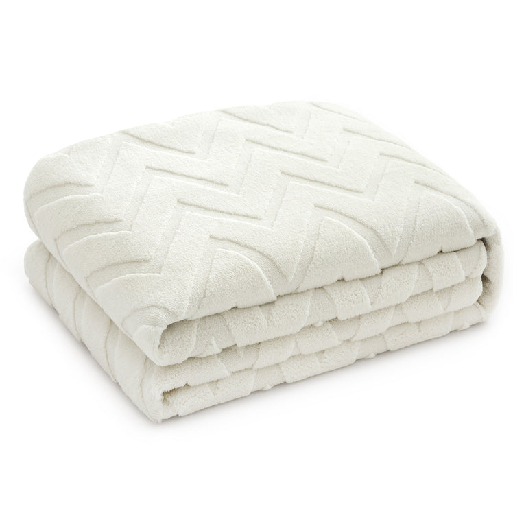 Chevron Zig Zag Shaggy Pile Rug -  Large Area Carpet & Runner