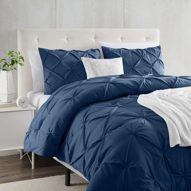 Pintuck Duvet Cover & Pillowcase Set