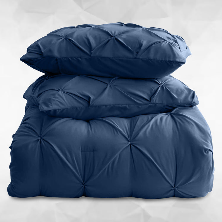 Pintuck Duvet Cover & Pillowcase Set
