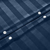 Navy Striped Bedding Duvet Cover Set