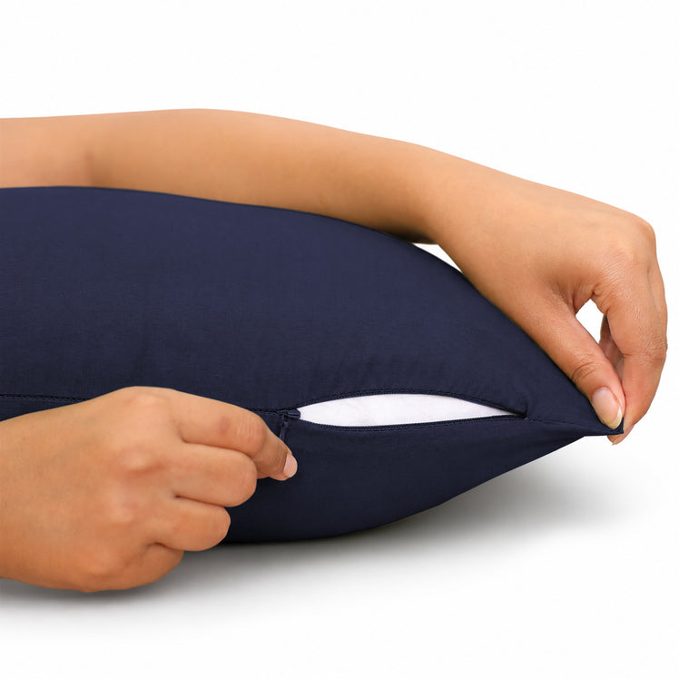 Plain Decorative Sofa Cushion Covers Pair