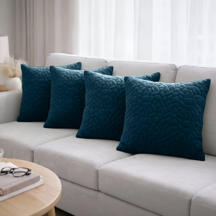 Pebble Embossed Velvet Cushion Covers
