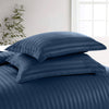 Navy Striped Bedding Duvet Cover Set