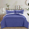 Navy Striped Bedding Duvet Cover Set