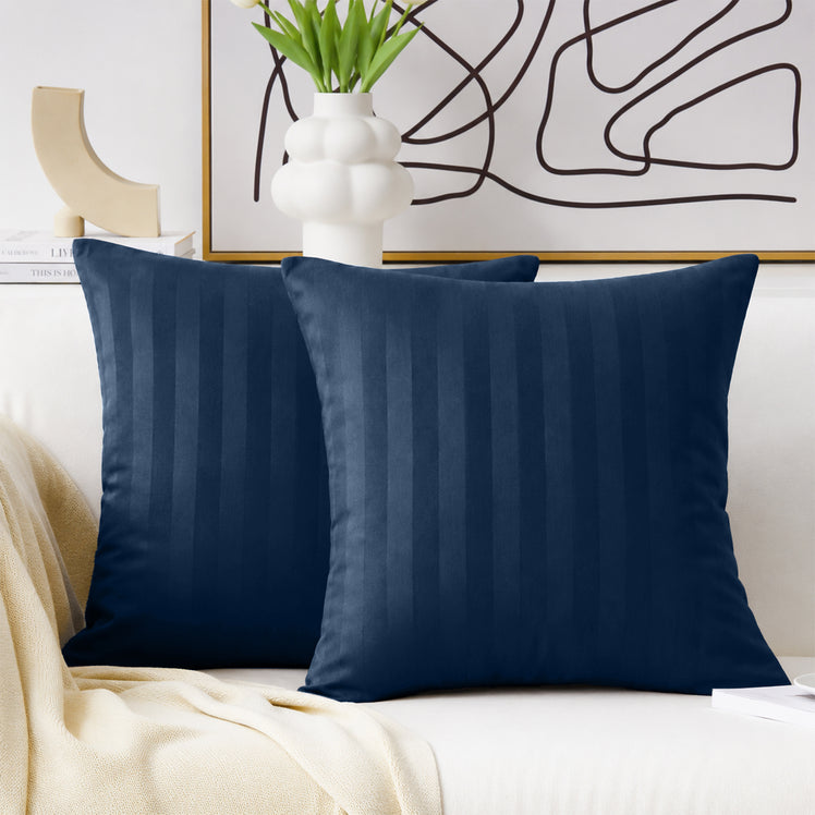 Stripe Decorative Sofa Cushion Covers Pair