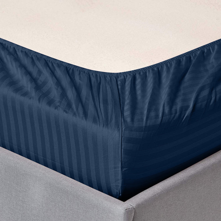 40CM Deep Pockets Fitted Sheets Stripe