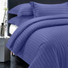 Navy Striped Bedding Duvet Cover Set