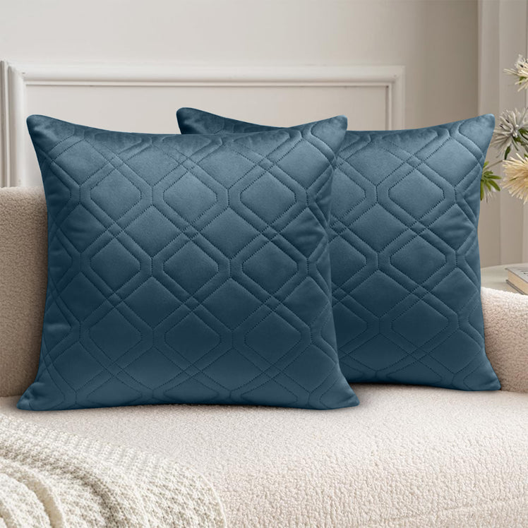 Diamond Embossed Velvet Cushion Covers