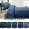 4 Piece Stripe Bedding Set - Duvet Cover, Fitted Sheet & Pillowcases