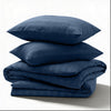 4 Piece Stripe Bedding Set - Duvet Cover, Fitted Sheet & Pillowcases