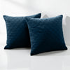 Check Embossed Velvet Cushion Cover