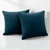 Check Embossed Velvet Cushion Cover