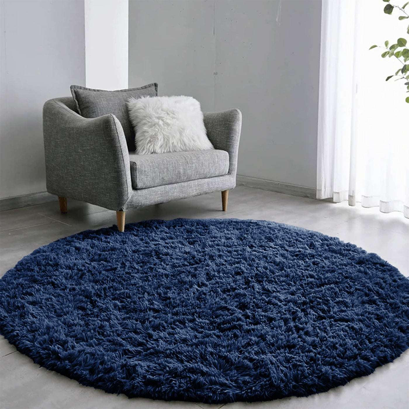 Fluffy Round Rugs - Large Circular Rugs – Yorkshire Bedding