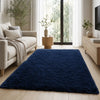 Fluffy Large Shaggy Rug Navy