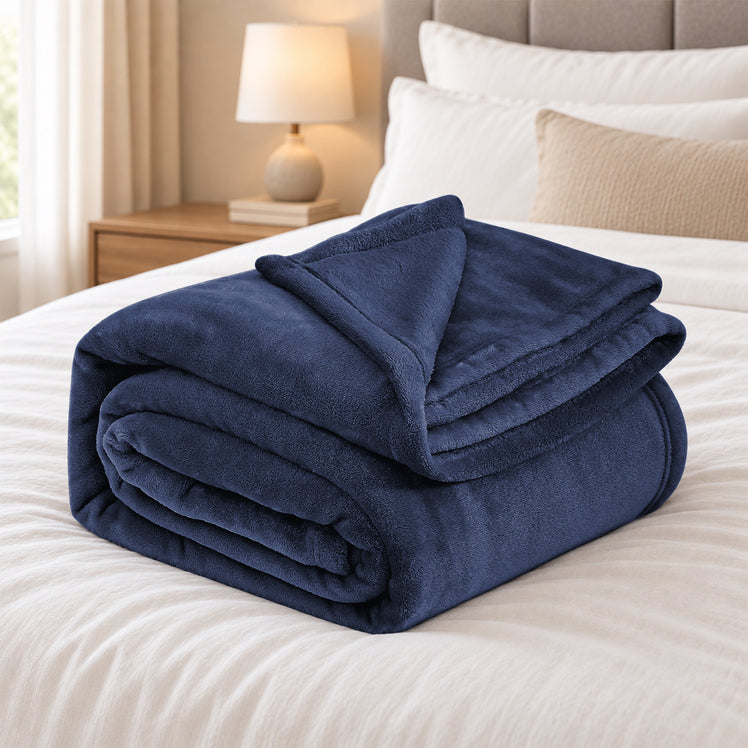 Fleece Throw Blankets Single Double King Size