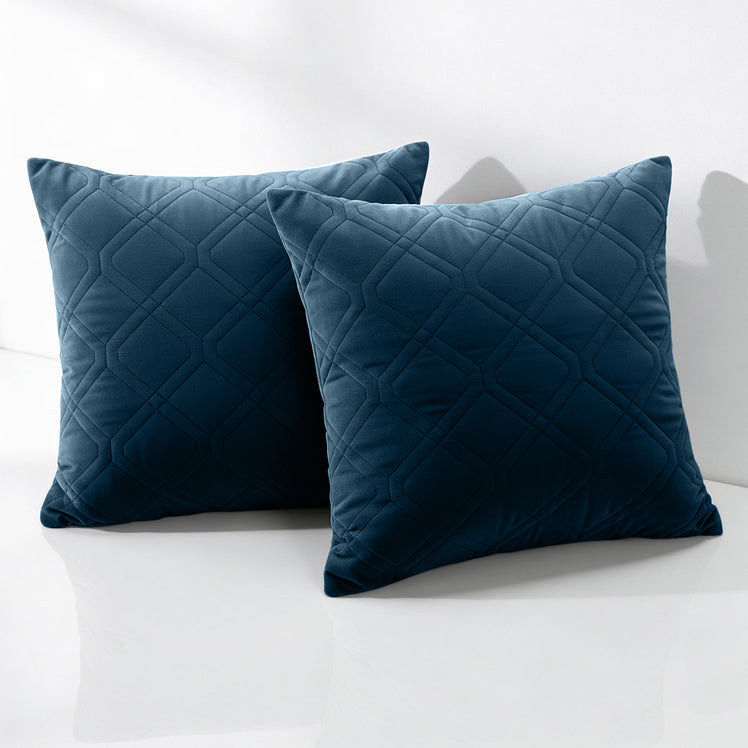 Diamond Embossed Velvet Cushion Covers