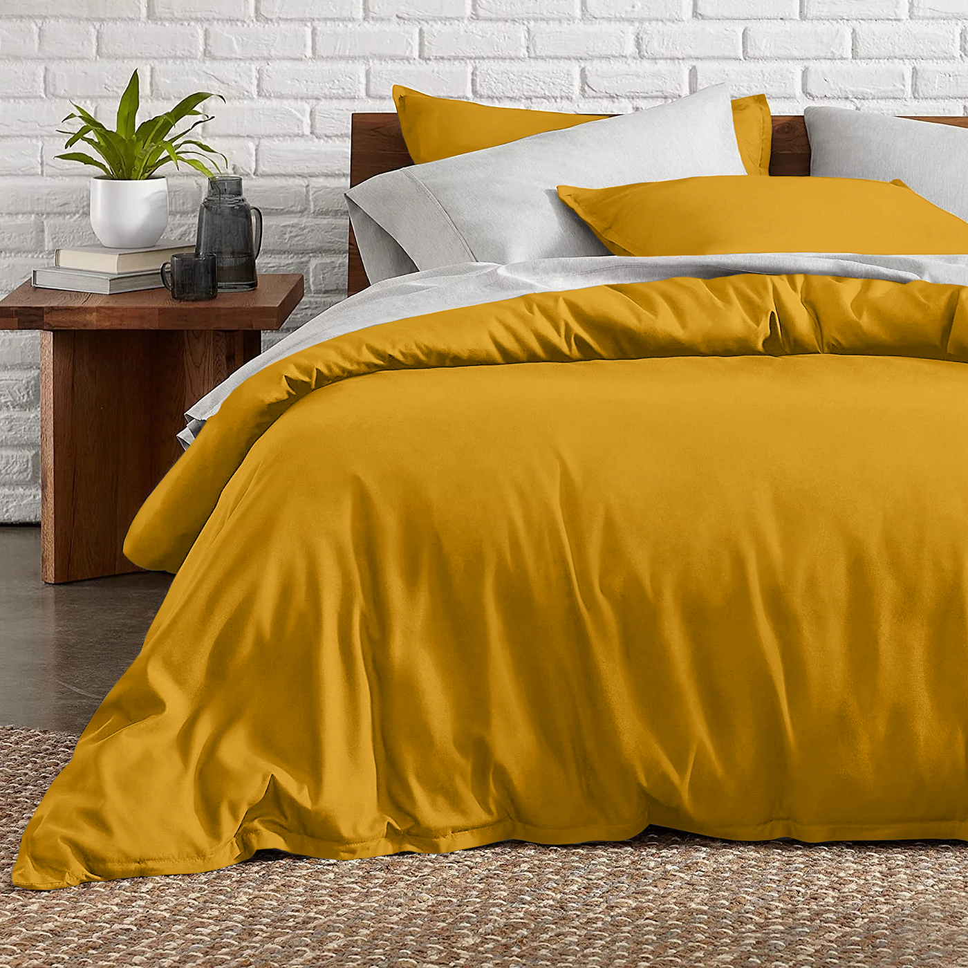 Ochre Duvet Cover Set Yorkshire Bedding