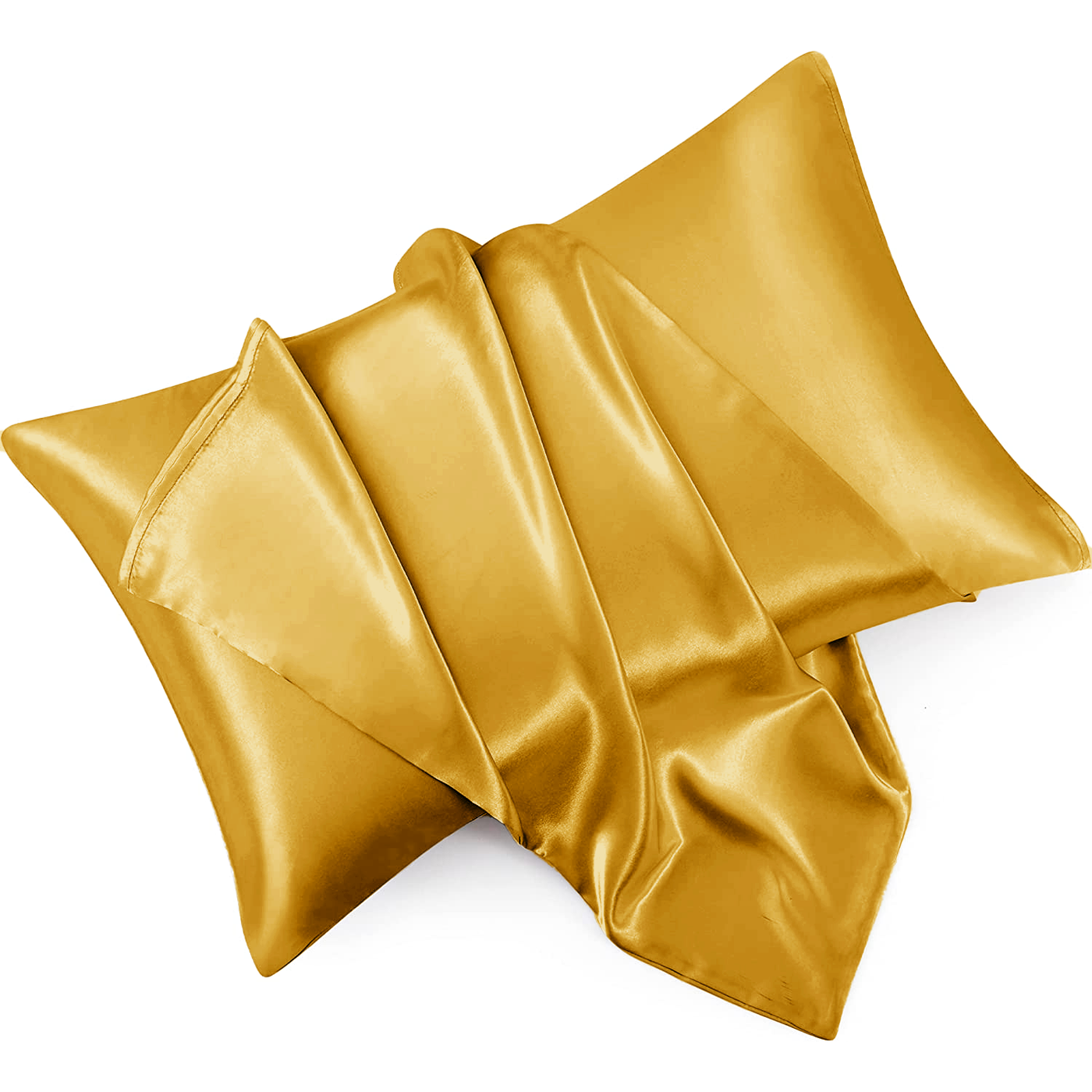 Gold satin pillowcases best sale