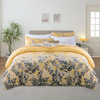 Ochre Blossom Printed Duvet Cover