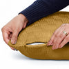 Check Embossed Velvet Cushion Cover