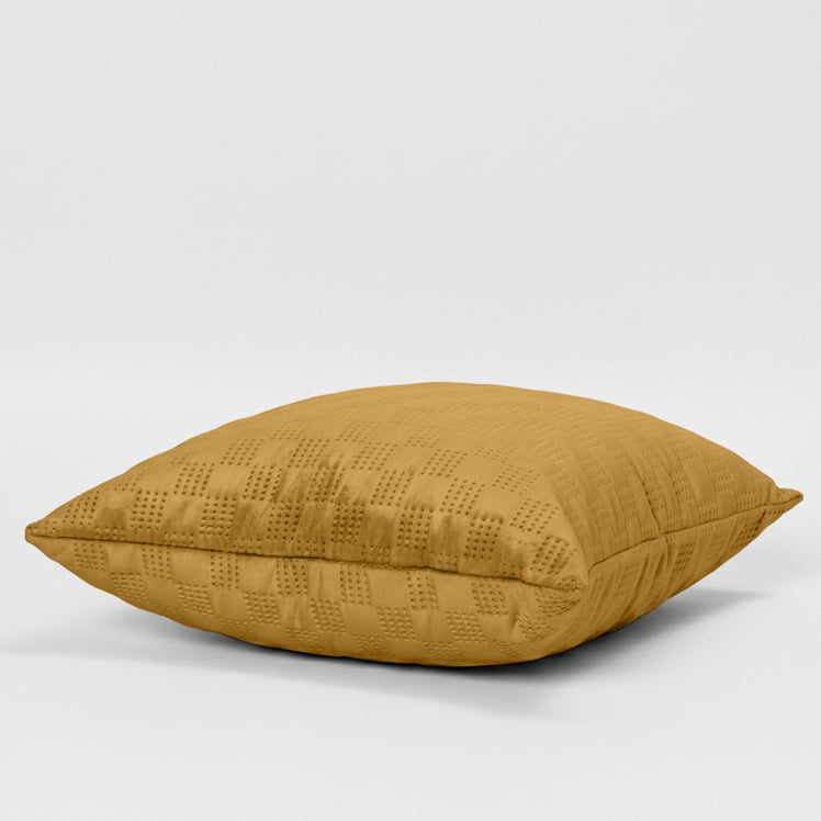 Check Embossed Velvet Cushion Cover