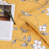 Ochre Flower Printed Duvet Cover