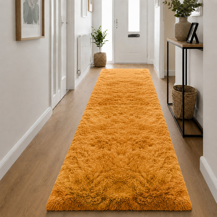 Ochre Shaggy Rug Large Soft Fluffy Shag Pile