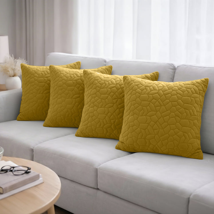 Pebble Embossed Velvet Cushion Covers