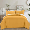 Ochre Striped Bedding Duvet Cover Set