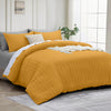 4 Piece Stripe Bedding Set - Duvet Cover, Fitted Sheet & Pillowcases