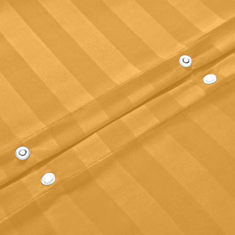 Ochre Striped Bedding Duvet Cover Set