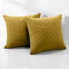 Check Embossed Velvet Cushion Cover