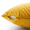 2 & 4 Pack Cushion Covers Chevron Design Velvet Fabric