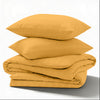 Ochre Striped Bedding Duvet Cover Set