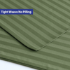 Satin Stripe Housewife Pillow Cases Pair