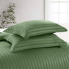 Olive Green Bedding Set | Striped Duvet Cover