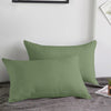 Housewife Pillowcase Pair Microfibre Plain Pillow Covers