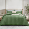 4 Piece Stripe Bedding Set - Duvet Cover, Fitted Sheet & Pillowcases