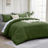 4 Piece Stripe Bedding Set - Duvet Cover, Fitted Sheet & Pillowcases