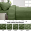 4 Piece Stripe Bedding Set - Duvet Cover, Fitted Sheet & Pillowcases