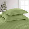 Olive Green Bedding Set | Striped Duvet Cover